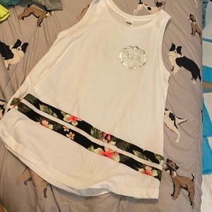 Vs pink bling tank large